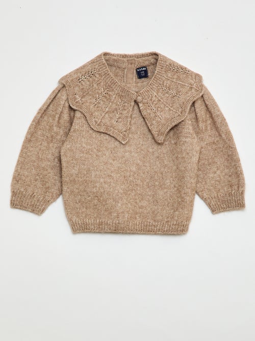 Jersey de punto con cuello desmontable - Kiabi