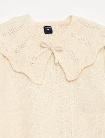 Jersey de punto con cuello desmontable