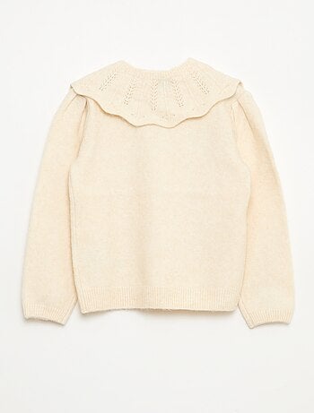 Jersey de punto con cuello desmontable