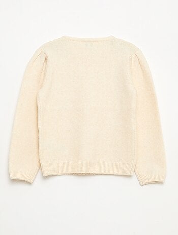 Jersey de punto con cuello desmontable