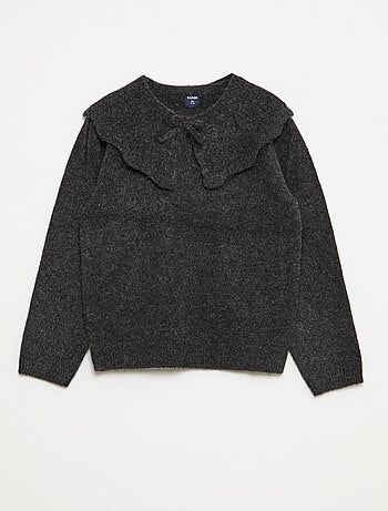 Jersey de punto con cuello desmontable