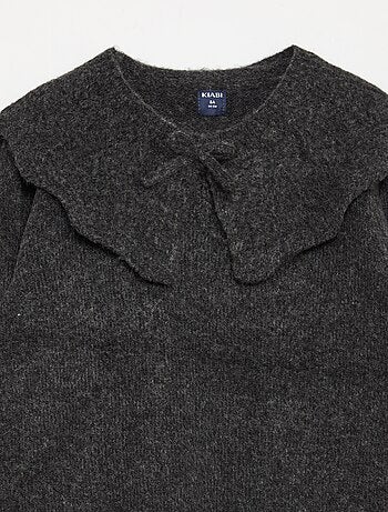 Jersey de punto con cuello desmontable