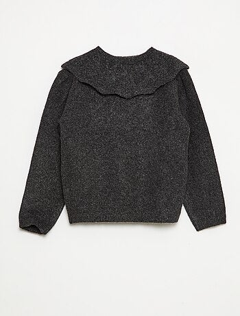 Jersey de punto con cuello desmontable