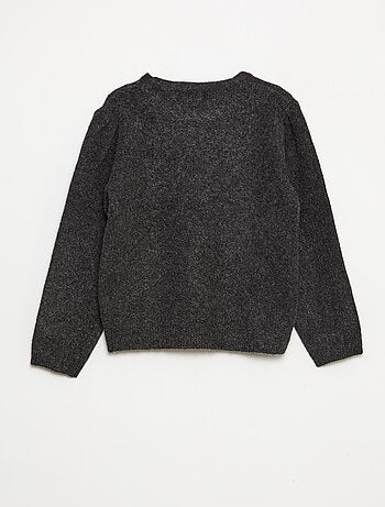 Jersey de punto con cuello desmontable