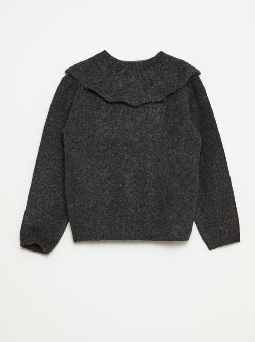 Jersey de punto con cuello desmontable - Kiabi