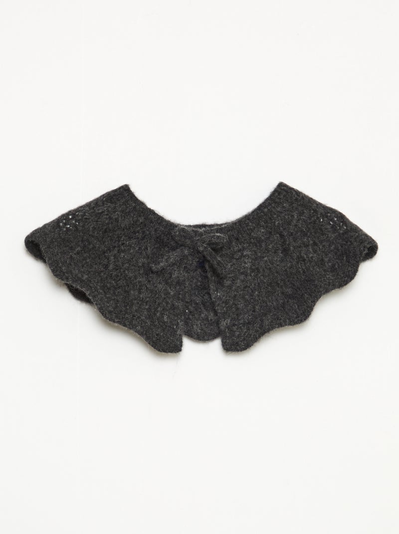 Jersey de punto con cuello desmontable Gris - Kiabi