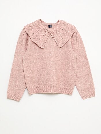 Jersey de punto con cuello desmontable