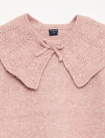Jersey de punto con cuello desmontable