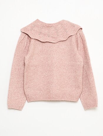 Jersey de punto con cuello desmontable