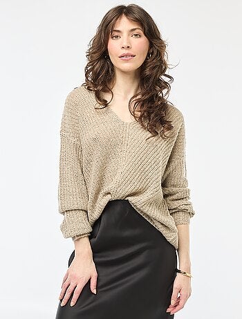 Jersey de punto con cuello en V 'JDY'