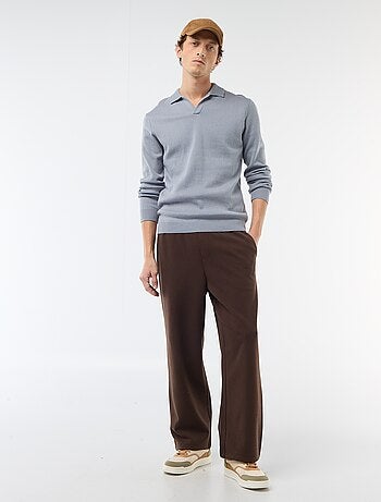 Jersey de punto con cuello polo