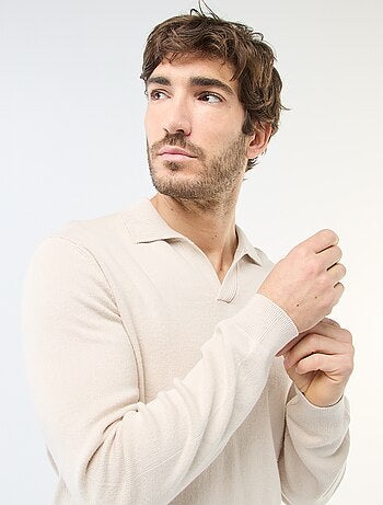 Jersey de punto con cuello polo
