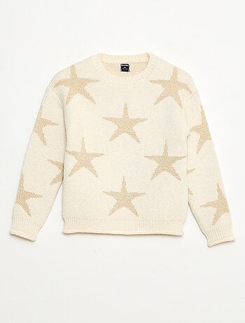 Jersey de punto con cuello redondo