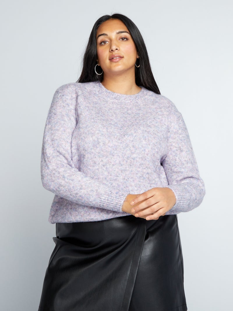 Jersey de punto con cuello redondo GRIS - Kiabi