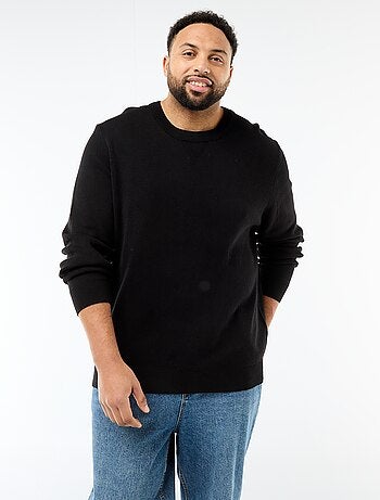 Jersey de punto con cuello redondo