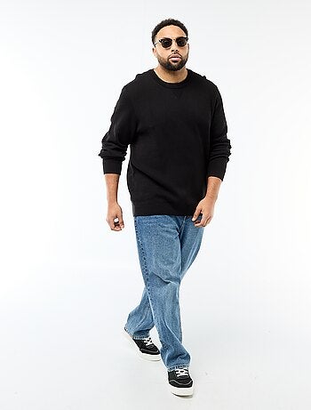 Jersey de punto con cuello redondo
