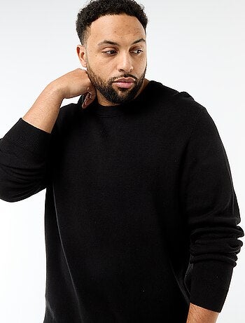 Jersey de punto con cuello redondo