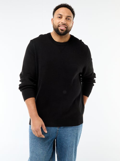 Jersey de punto con cuello redondo - Kiabi