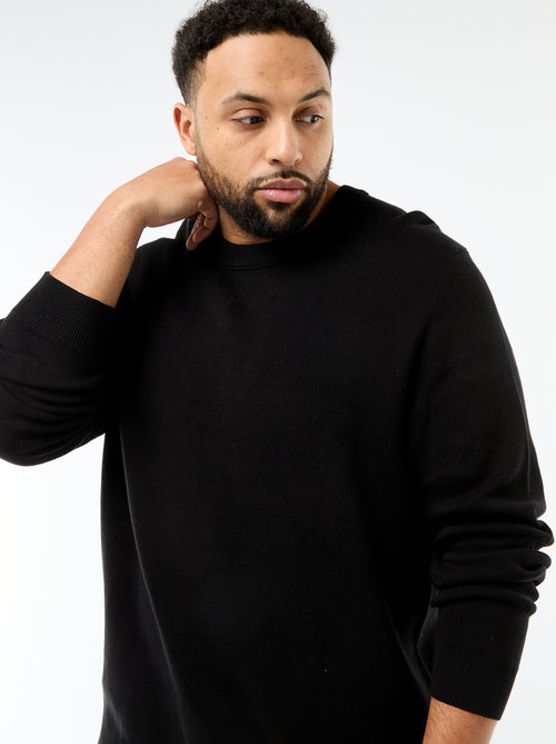 Jersey de punto con cuello redondo - Kiabi