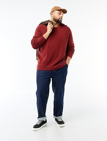 Jersey de punto con cuello redondo