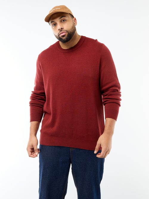 Jersey de punto con cuello redondo - Kiabi