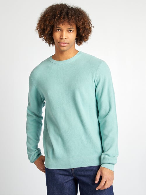Jersey de punto con cuello redondo - Kiabi
