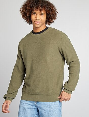 Jersey de punto con cuello redondo