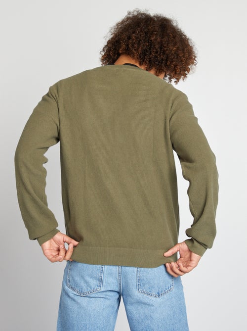 Jersey de punto con cuello redondo - Kiabi