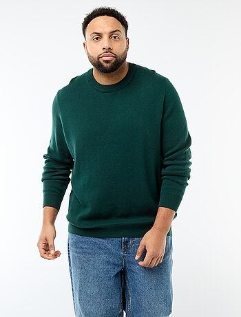 Jersey de punto con cuello redondo