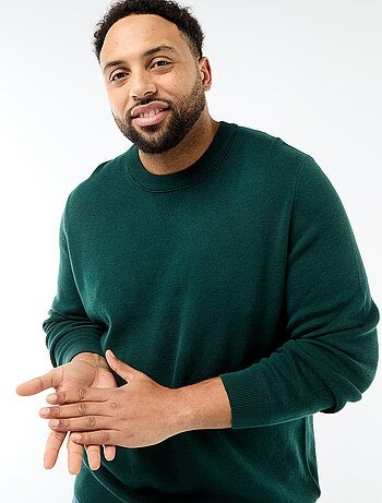 Jersey de punto con cuello redondo