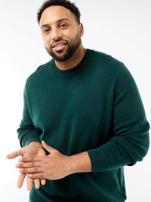 Jersey de punto con cuello redondo - Kiabi