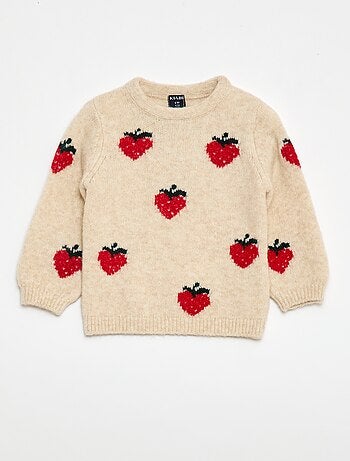 Jersey de punto con diseño fantasía