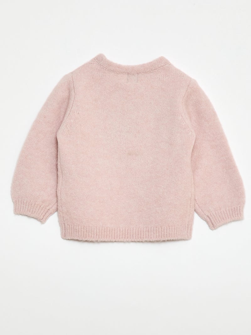 Jersey de punto con diseño fantasía Rosa - Kiabi