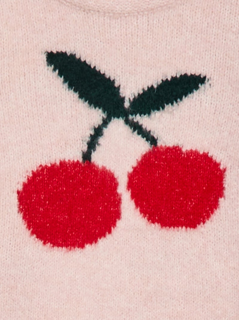 Jersey de punto con diseño fantasía Rosa - Kiabi