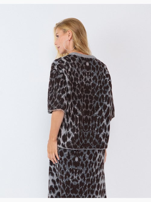 Jersey de punto con estampado animal, mo fashion - Kiabi Jersey de punto con estampado animal, mo fashion - Kiabi