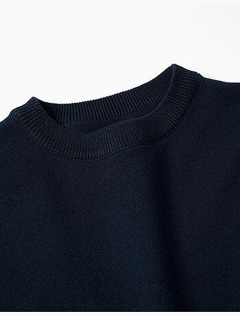 Jersey de punto con extremos acanalados