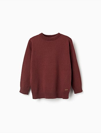 Jersey de punto con extremos acanalados