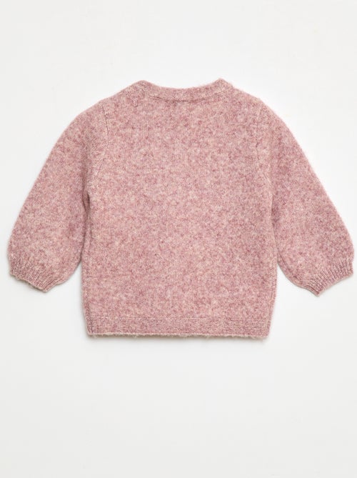 Jersey de punto con lazo decorativo delantero - Kiabi