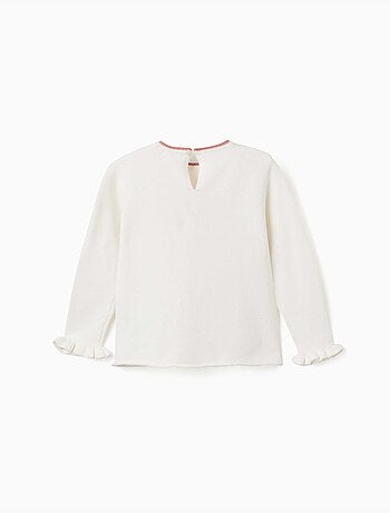Jersey de punto con corazón jacquard