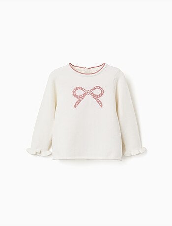 Jersey de punto con lazo jacquard