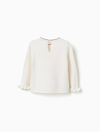 Jersey de punto con lazo jacquard