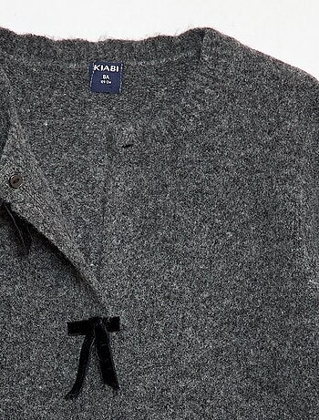 Jersey de punto con lazos de terciopelo