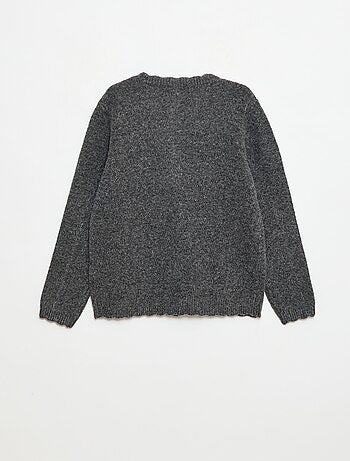 Jersey de punto con lazos de terciopelo