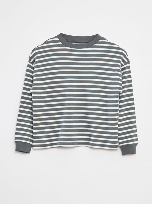 Jersey de punto con motivo de rayas all over - Kiabi