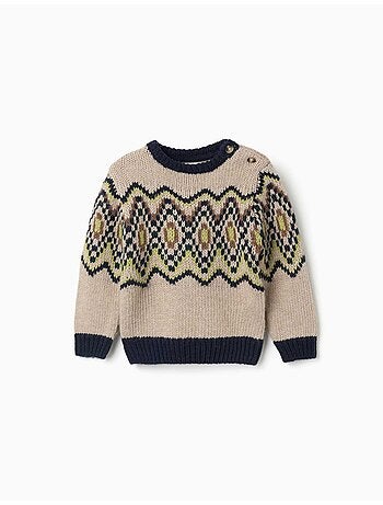 Jersey de punto con motivo jacquard