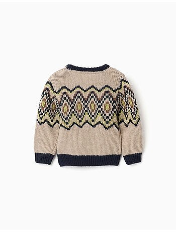 Jersey de punto con motivo jacquard