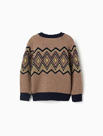 Jersey de punto con motivo jacquard