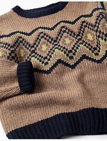 Jersey de punto con motivo jacquard