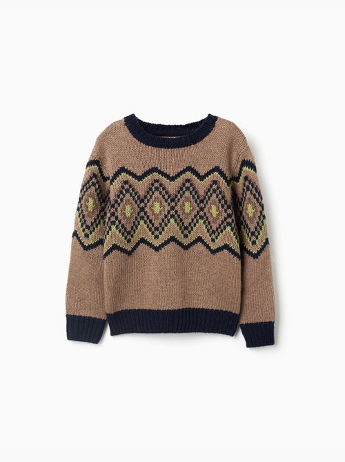 Jersey de punto con motivo jacquard - Kiabi