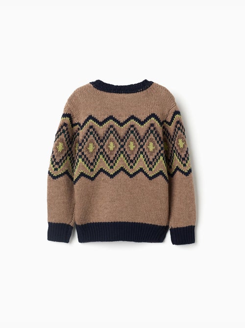 Jersey de punto con motivo jacquard - Kiabi